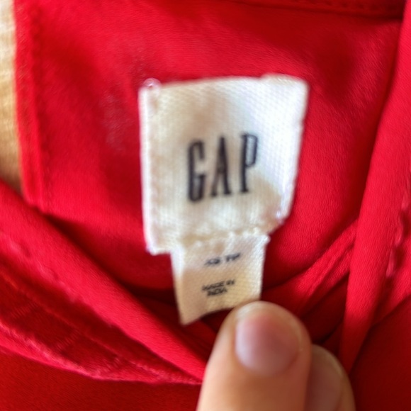 Red Gap Peasant Blouse. - Picture 3 of 3